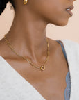Stainless Steel Paperclip Charm Holder Necklace