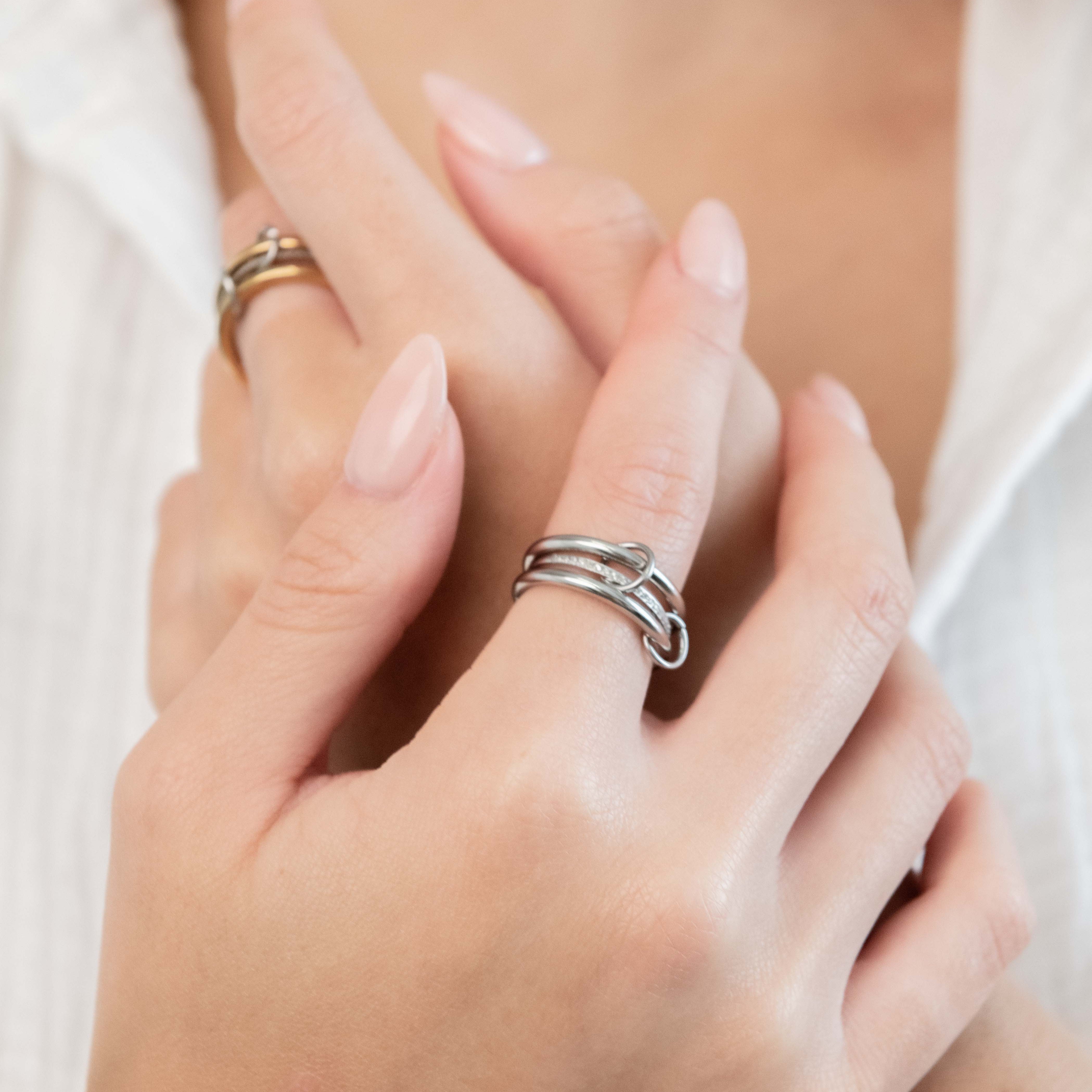Stainless Steel Triple Ring