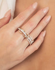 Two Tone Triple Ring