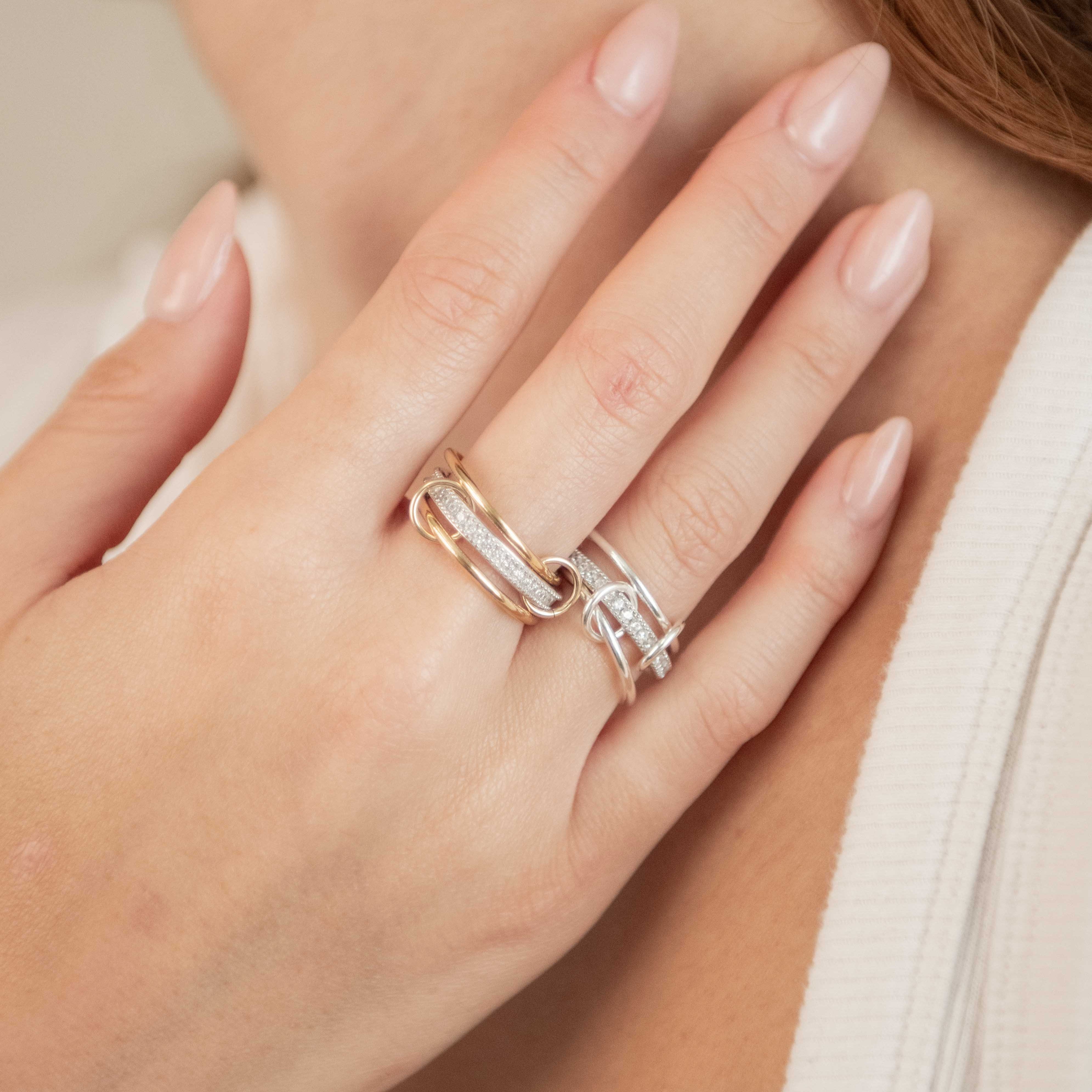 Two Tone Triple Ring