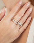 Two Tone Triple Ring
