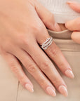 Silver Triple Ring