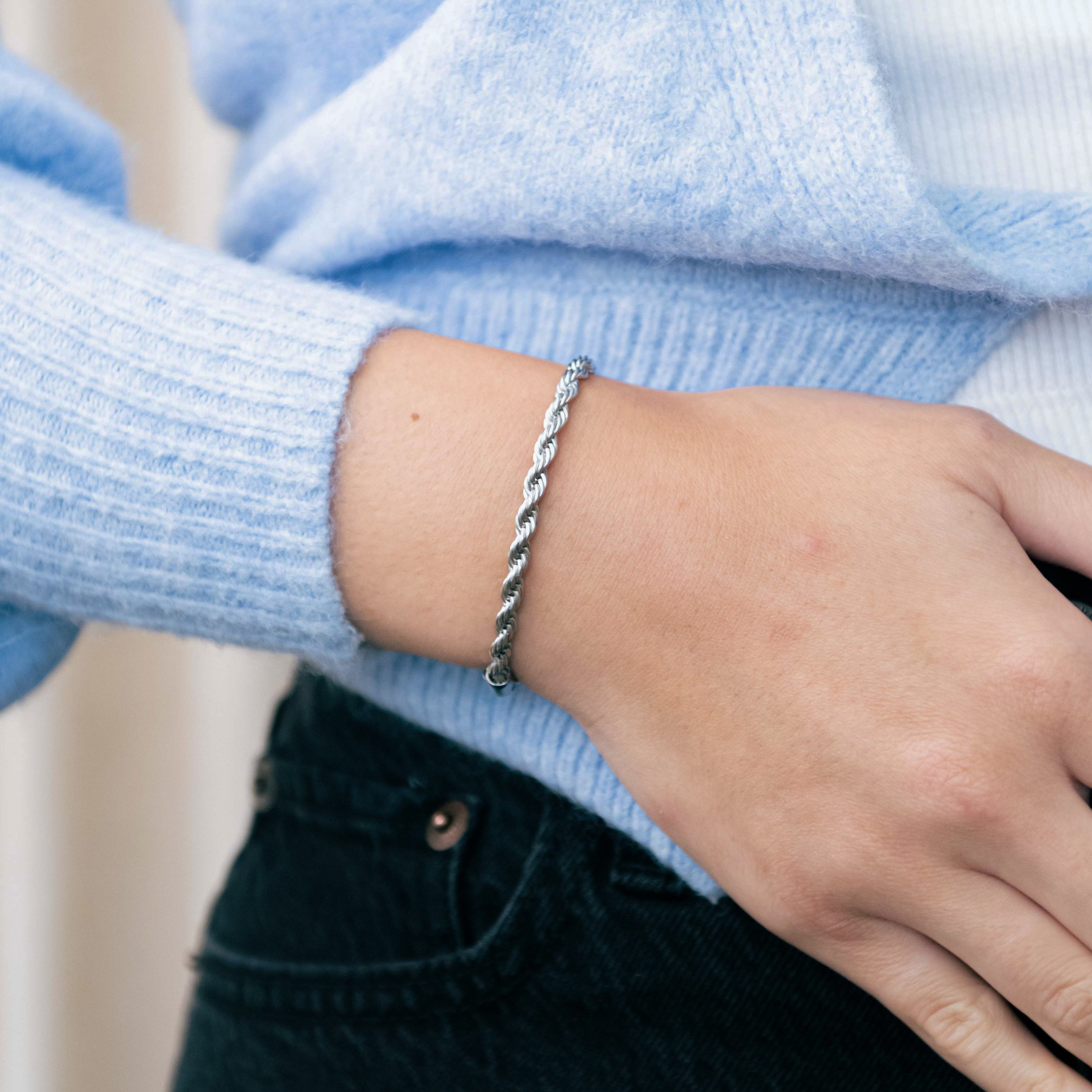 Stainless Steel Rope Bracelet