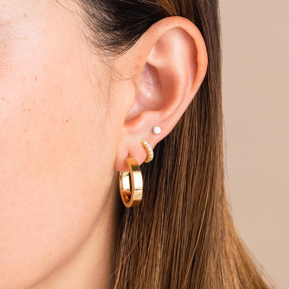 Chunky Flat Hoops