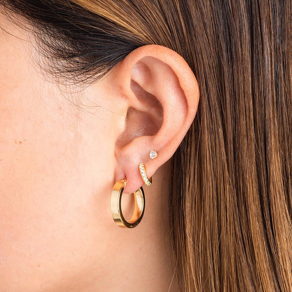 Chunky Flat Hoops