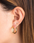 Chunky Flat Hoops