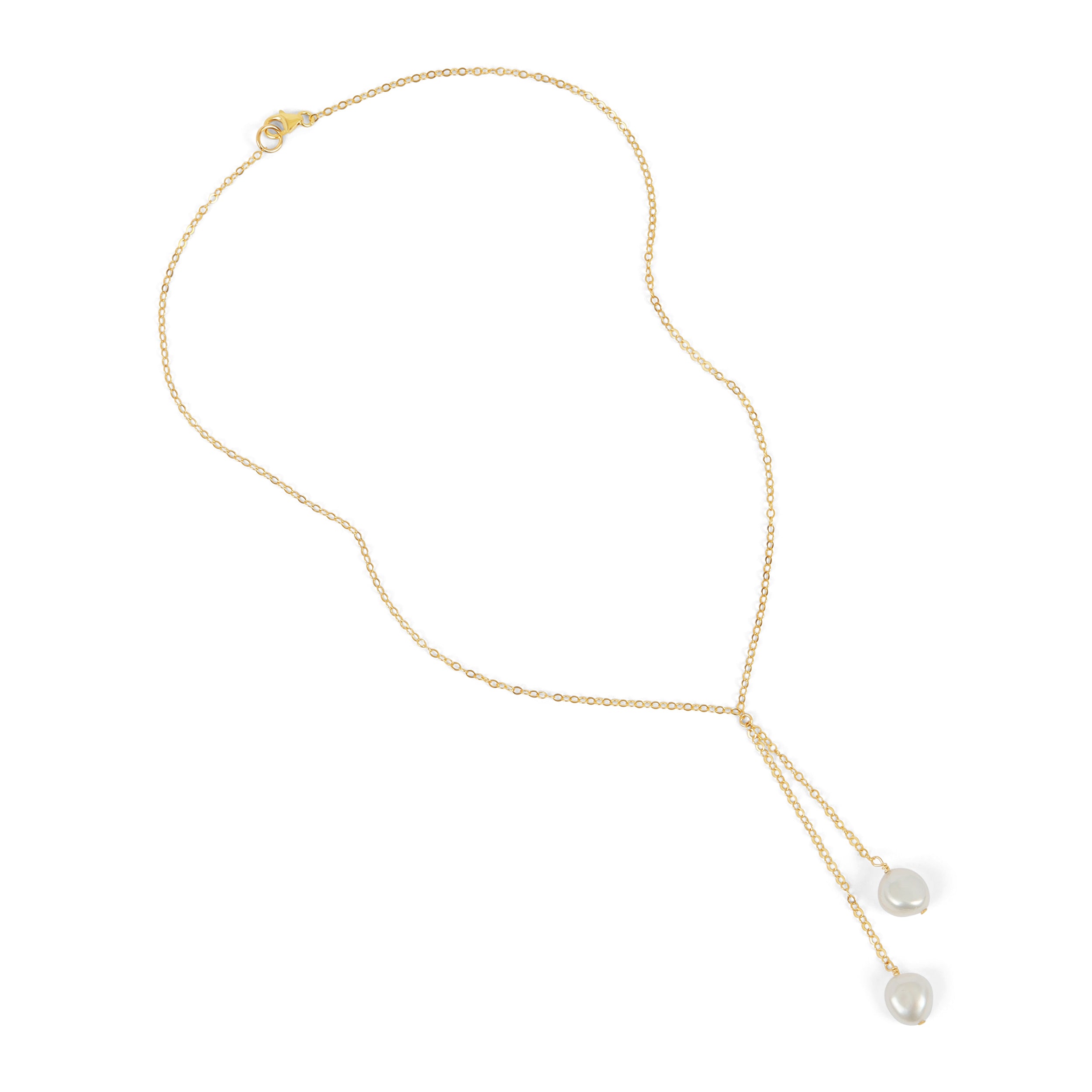 Pearl Lariat Necklace