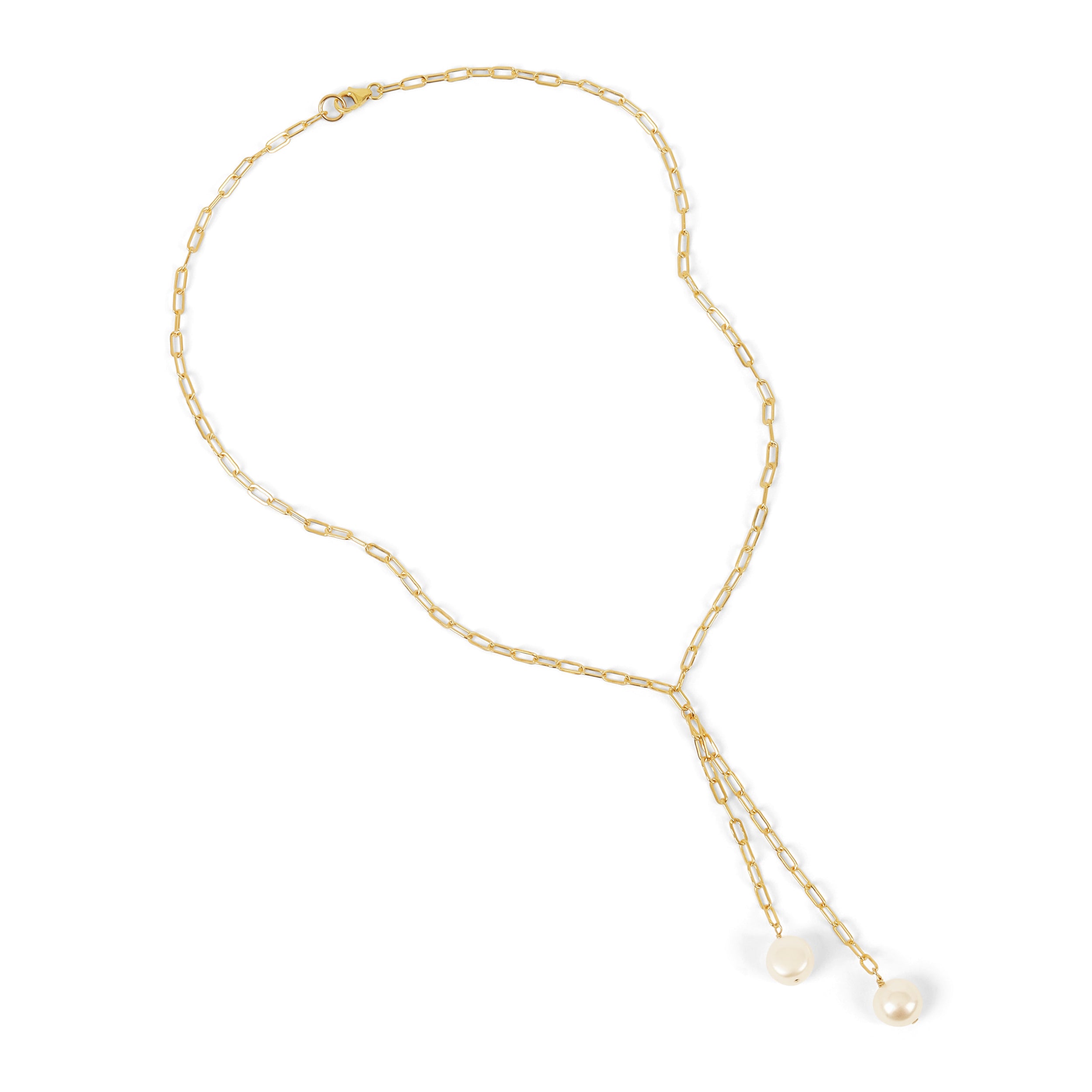 Pearl Lariat Necklace