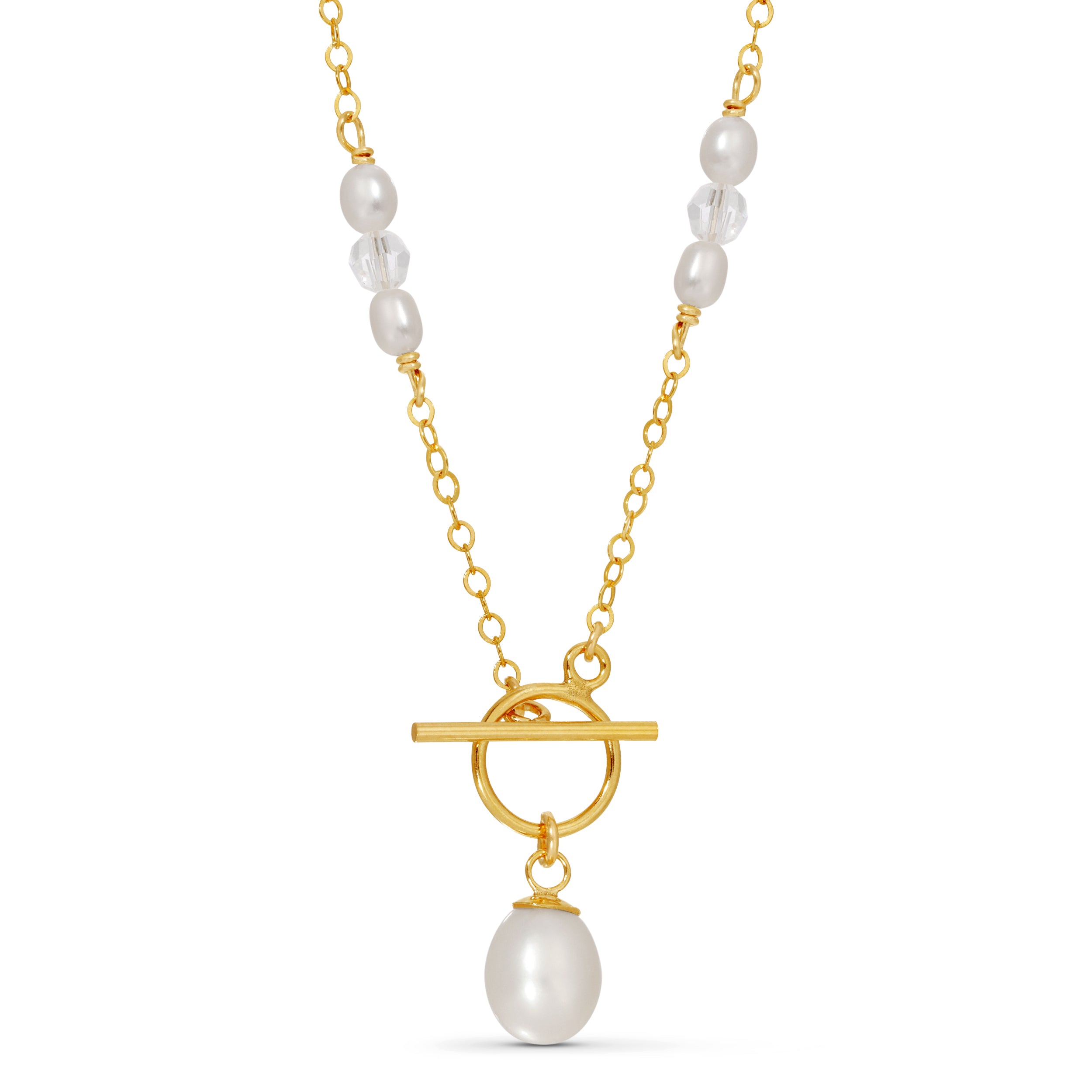 Pearllia Toggle Clasp Necklace