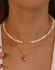 Pearl Toggle Clasp Necklace