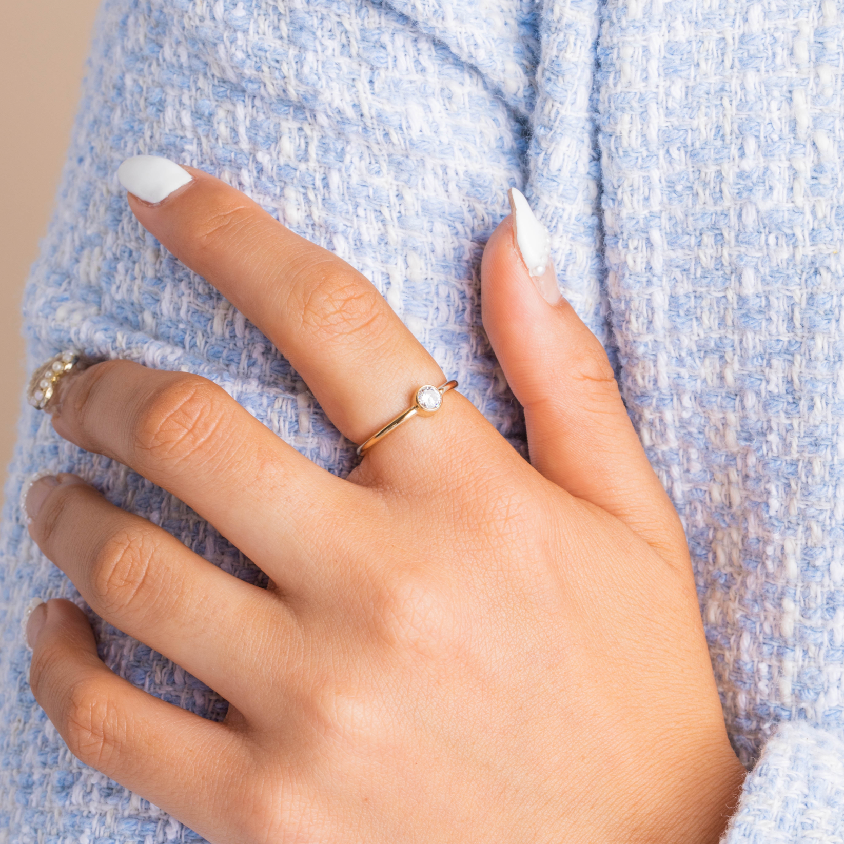 Big CZ Stone Ring