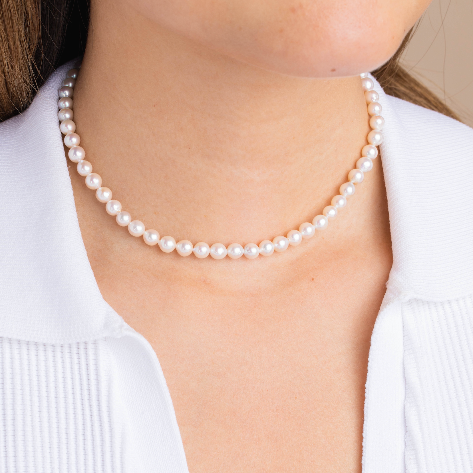 Classic Round Freshwater Pearl Necklace