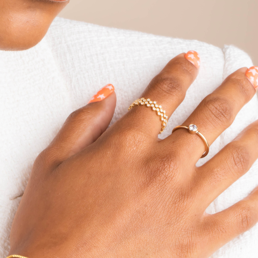 Big CZ Stone Ring