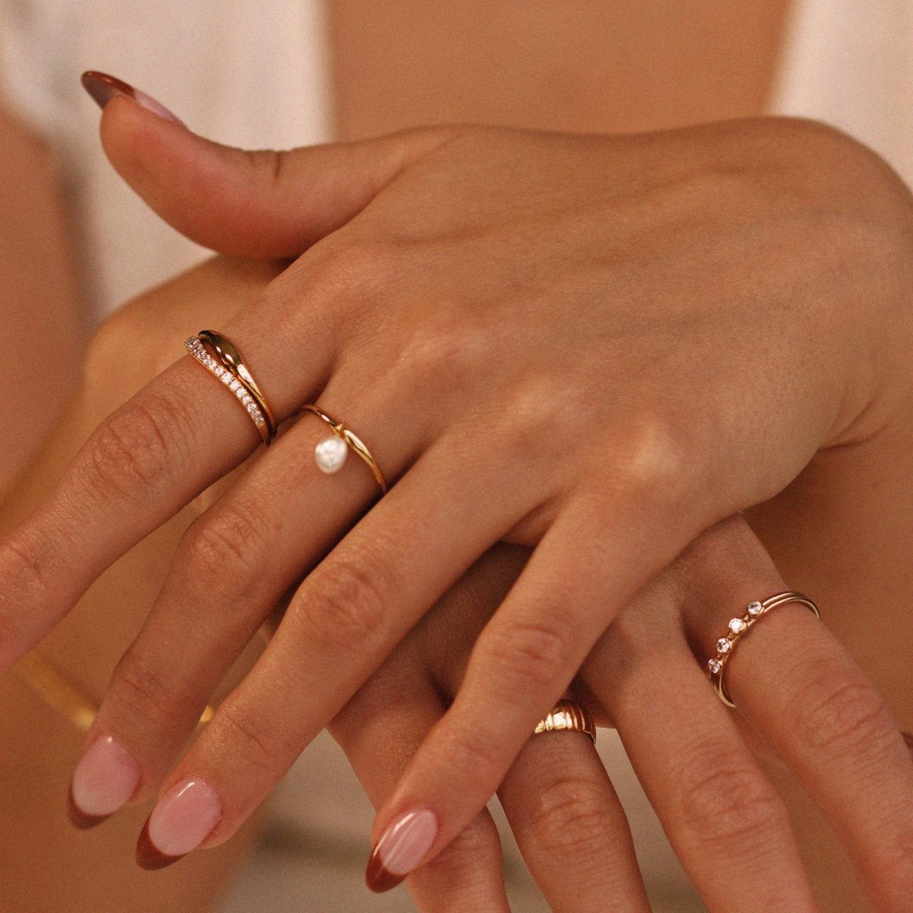 Pearl Dangle Ring