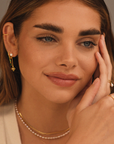 Clover Pearl Cuff Earrings