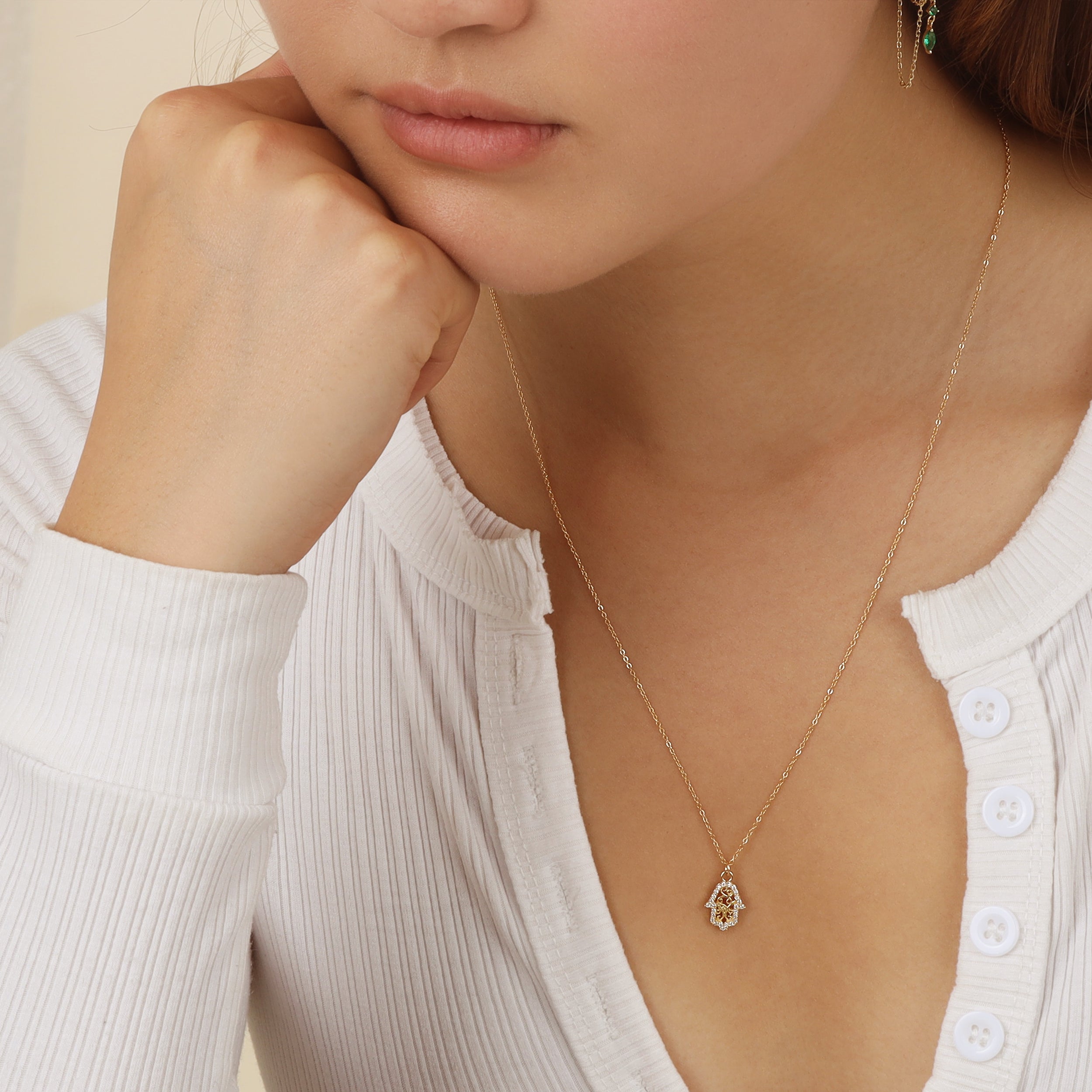 Hamsa Necklace