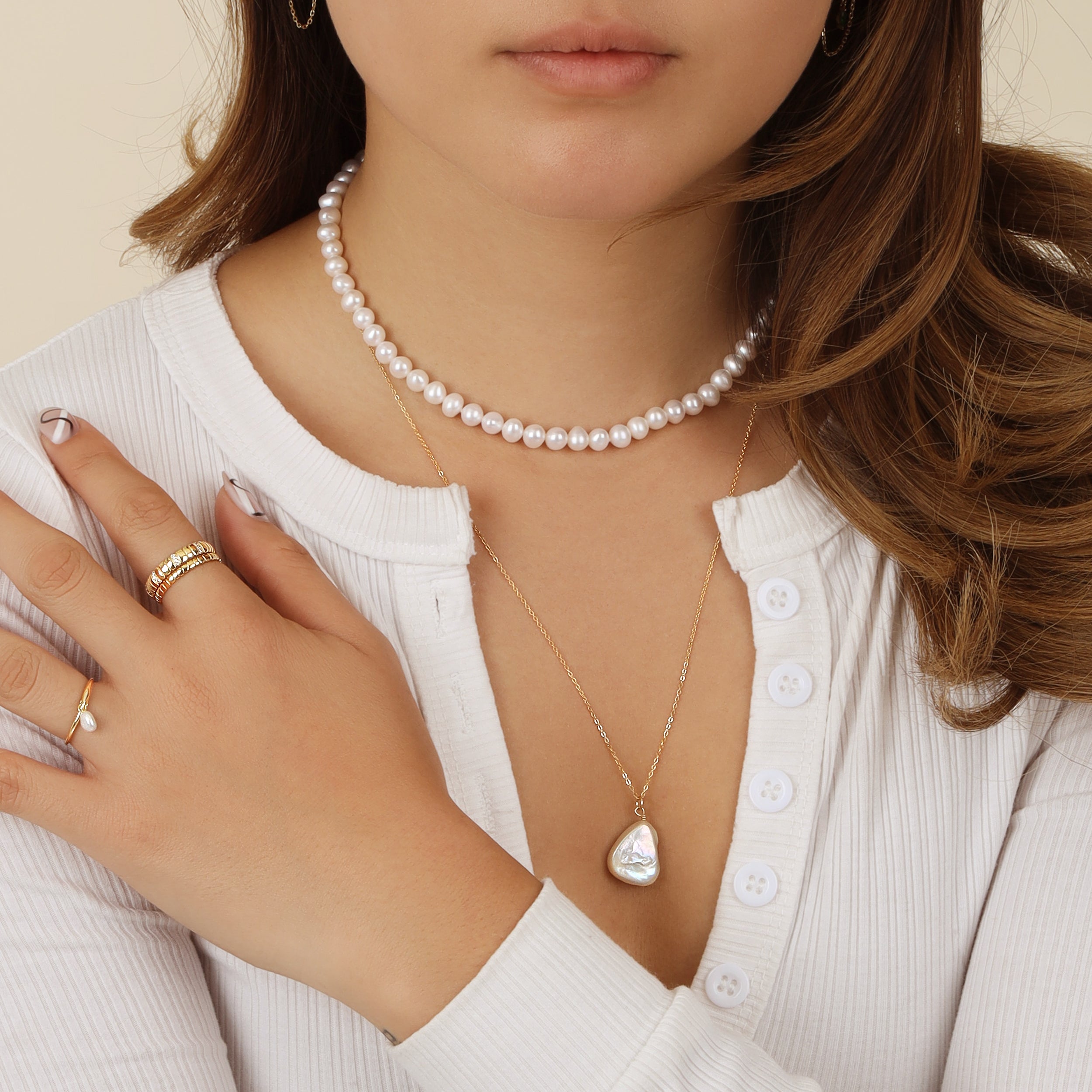 Classic Round Freshwater Pearl Necklace