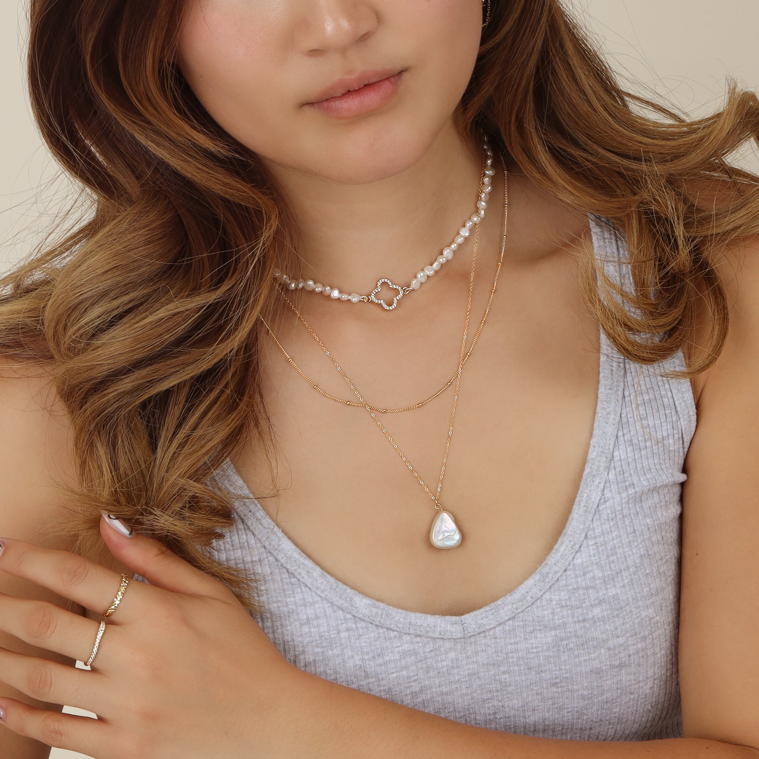 Baroque Pearl Pendant Necklace