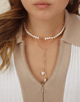 Pearl Toggle Clasp Necklace