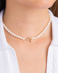 Pearl Toggle Clasp Necklace