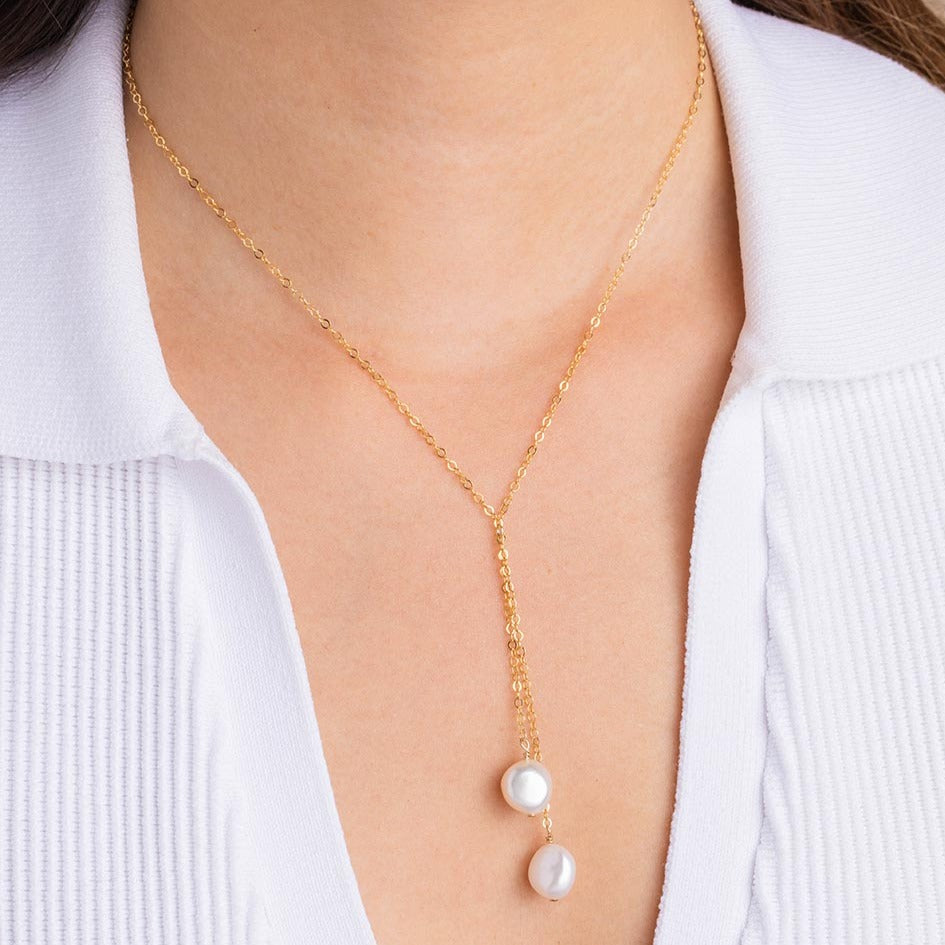 Pearl Lariat Necklace