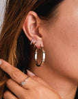 Chunky Flat Hoops