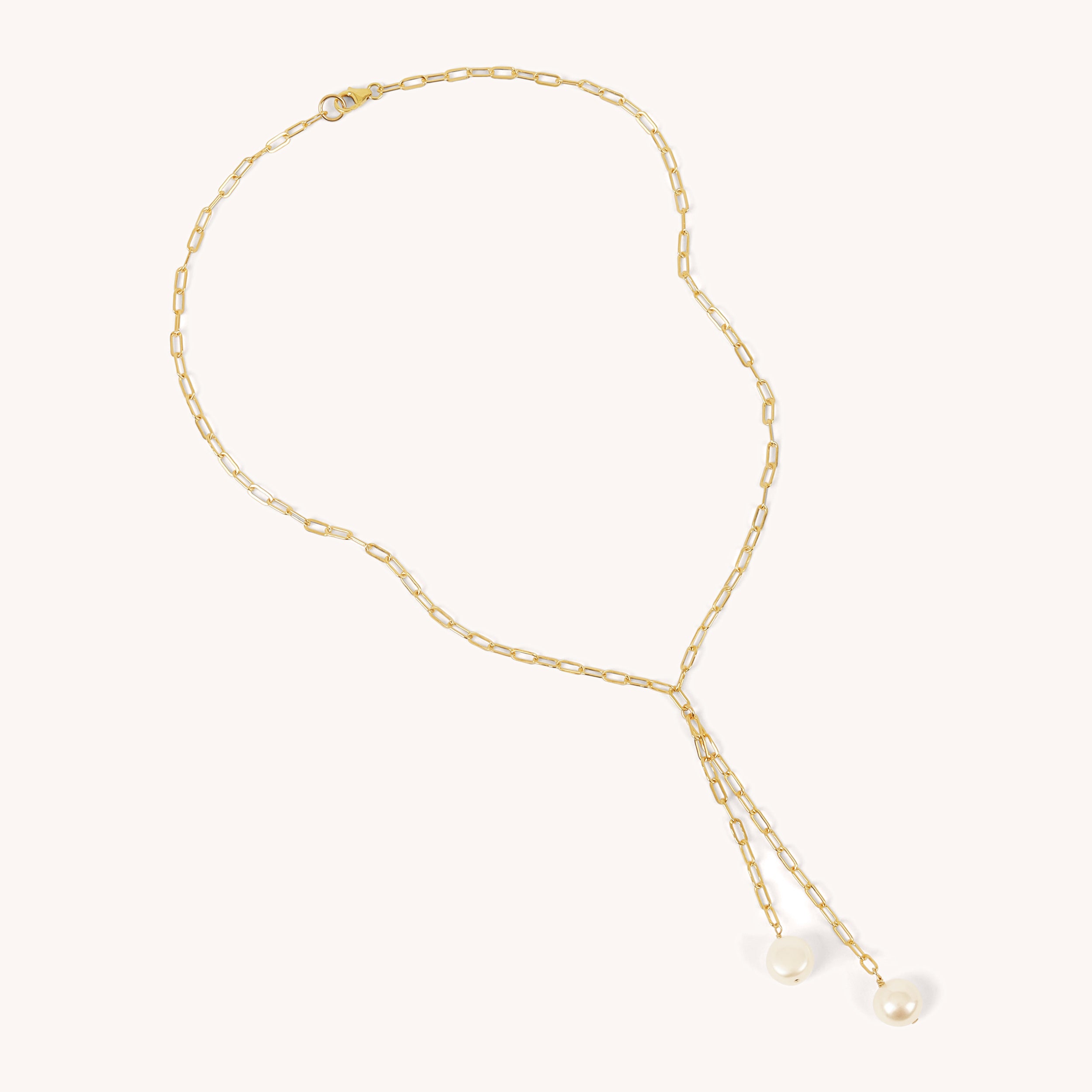 Pearl Lariat Necklace