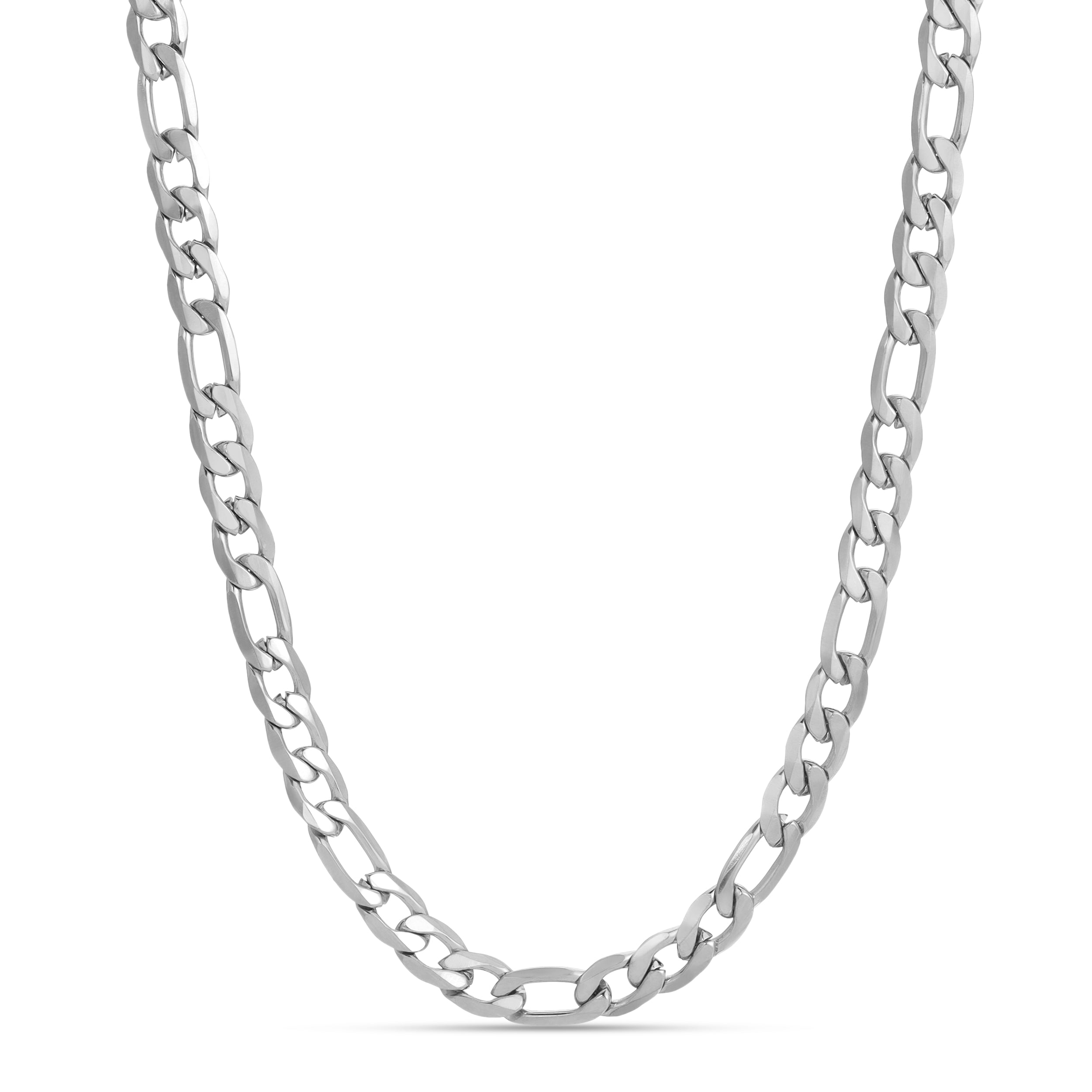 Stainless Steel 7mm Figaro Chain