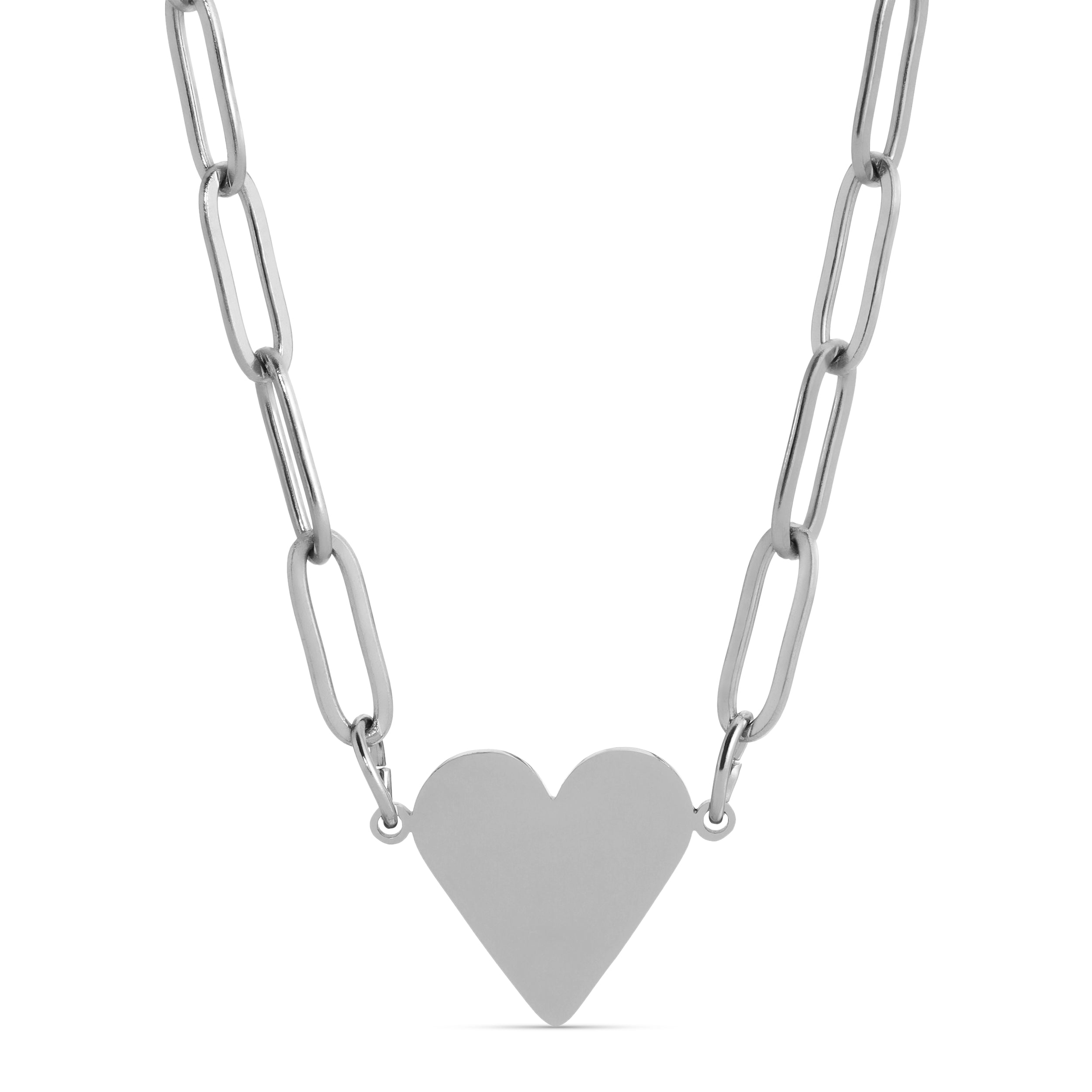 Heart Paperclip Necklace