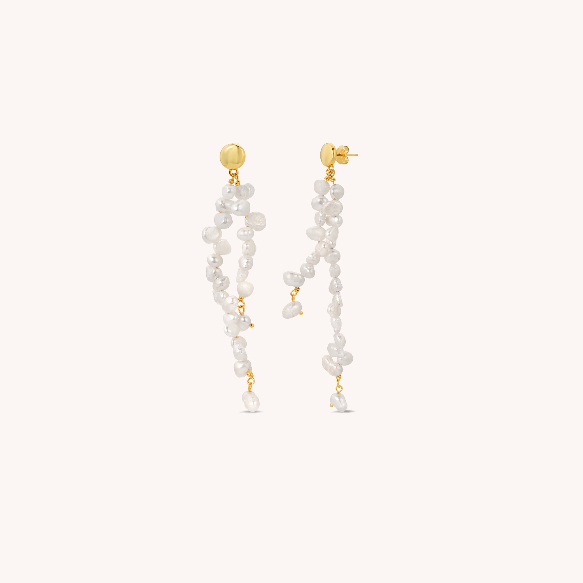 Baroque Pearl Waterfall Earrings