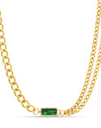 Asymmetrical Double Chain Necklace