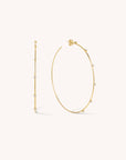 Large CZ Thin Hoops