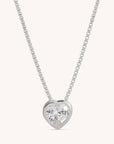 Mini Heart CZ Pendant Necklace