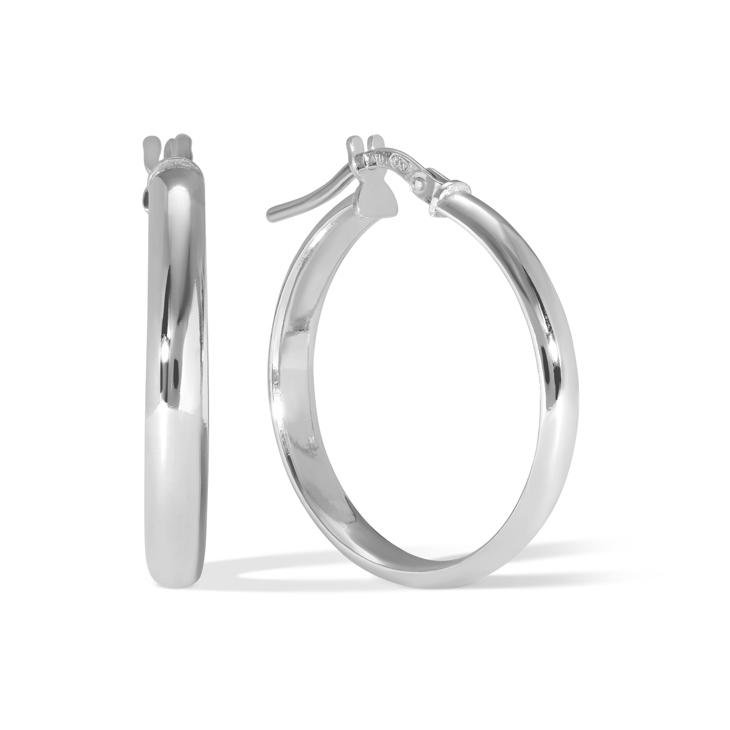 Thin Rounded Hoops