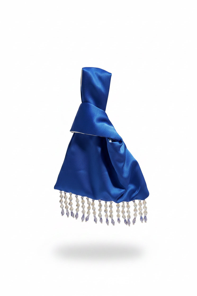 Royal Blue Japanese Knot Bag