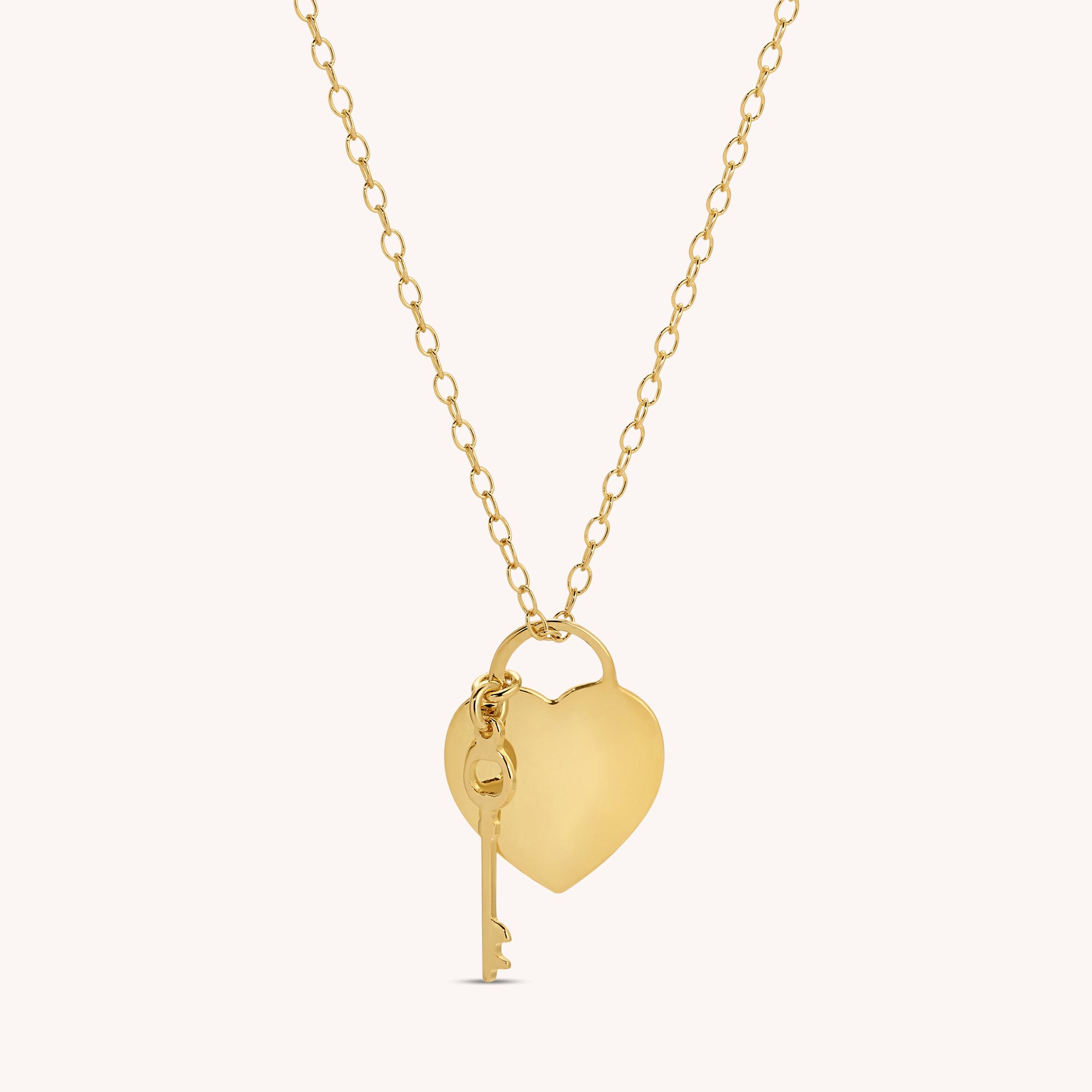 Heart and Key Necklace