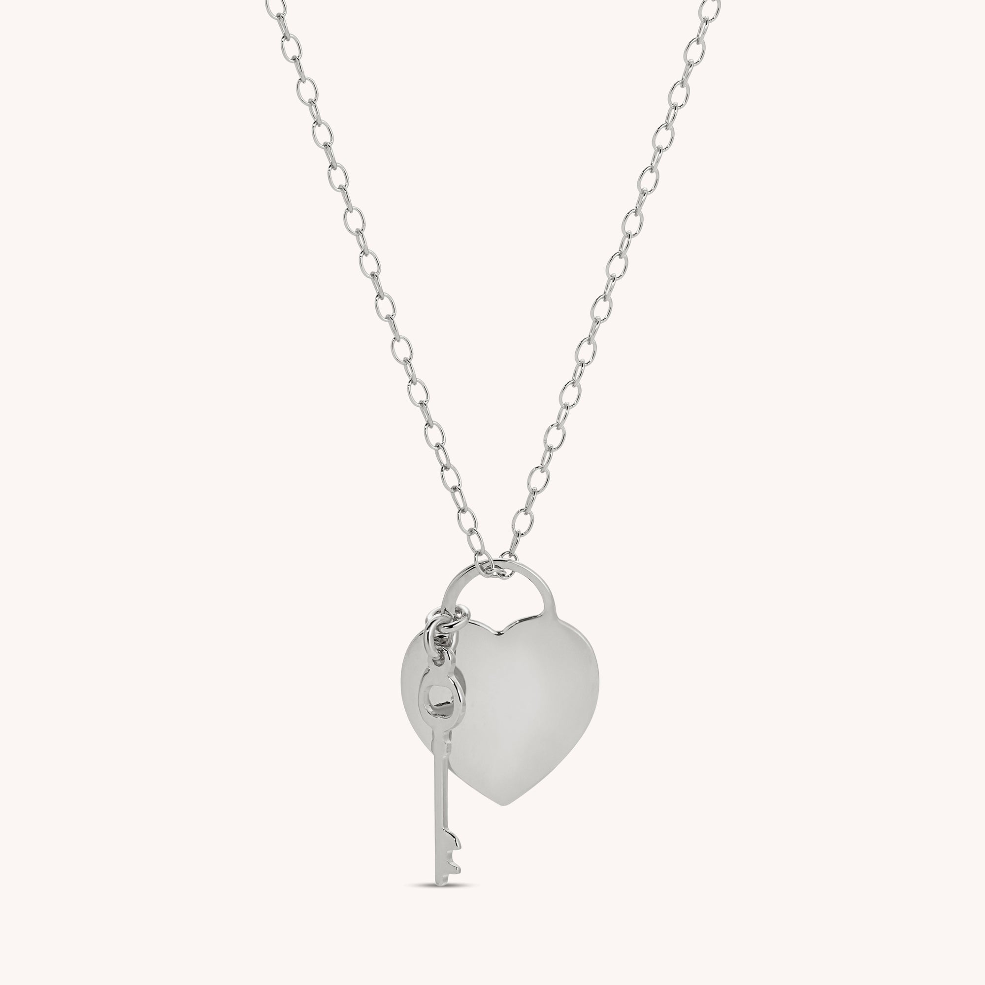 Heart and Key Necklace