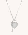 Heart and Key Necklace