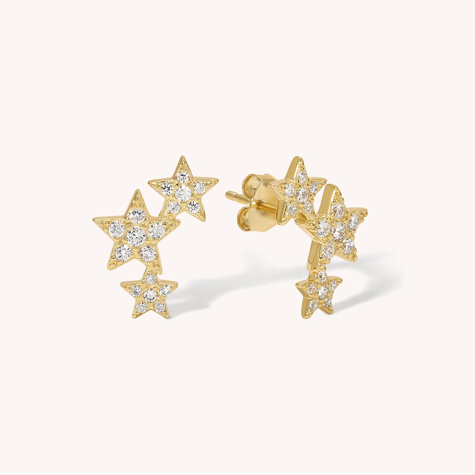 Triple Star Studs