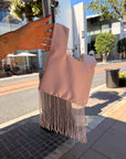 Baby Pink and Yellow Japanese Knot Bag