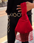 Red Japanese Knot Bag