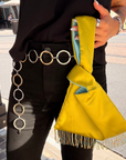 Chartreuse Japanese Knot Bag