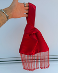 Red Japanese Knot Bag