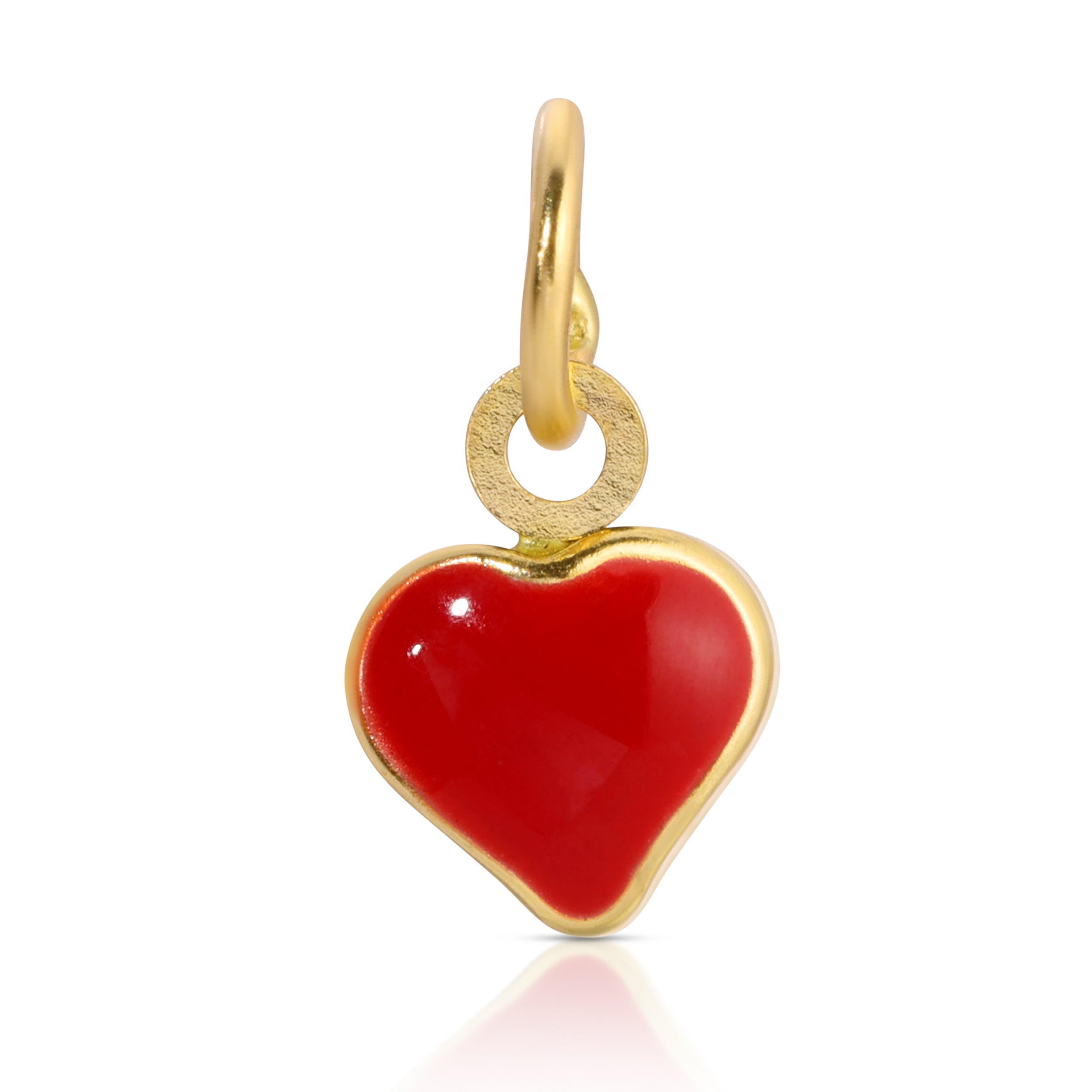 14k Red Heart Charm