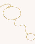 Cuban Chain Beaded Hand Chain
