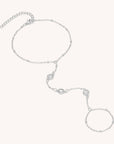 Large CZ Hand Chain