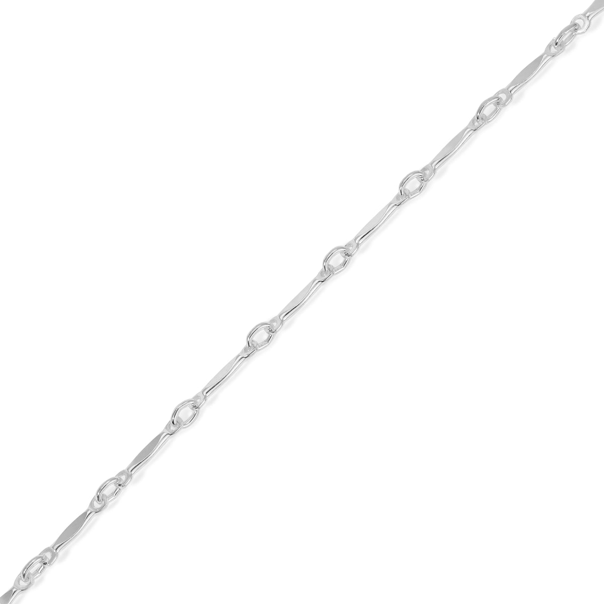 Record Bar Chain Dapped Bar Chain – Timeless Luxury LA