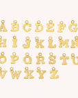 Gold Filled Block Letter Initial Charm