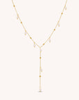 Faux Pearl Lariat