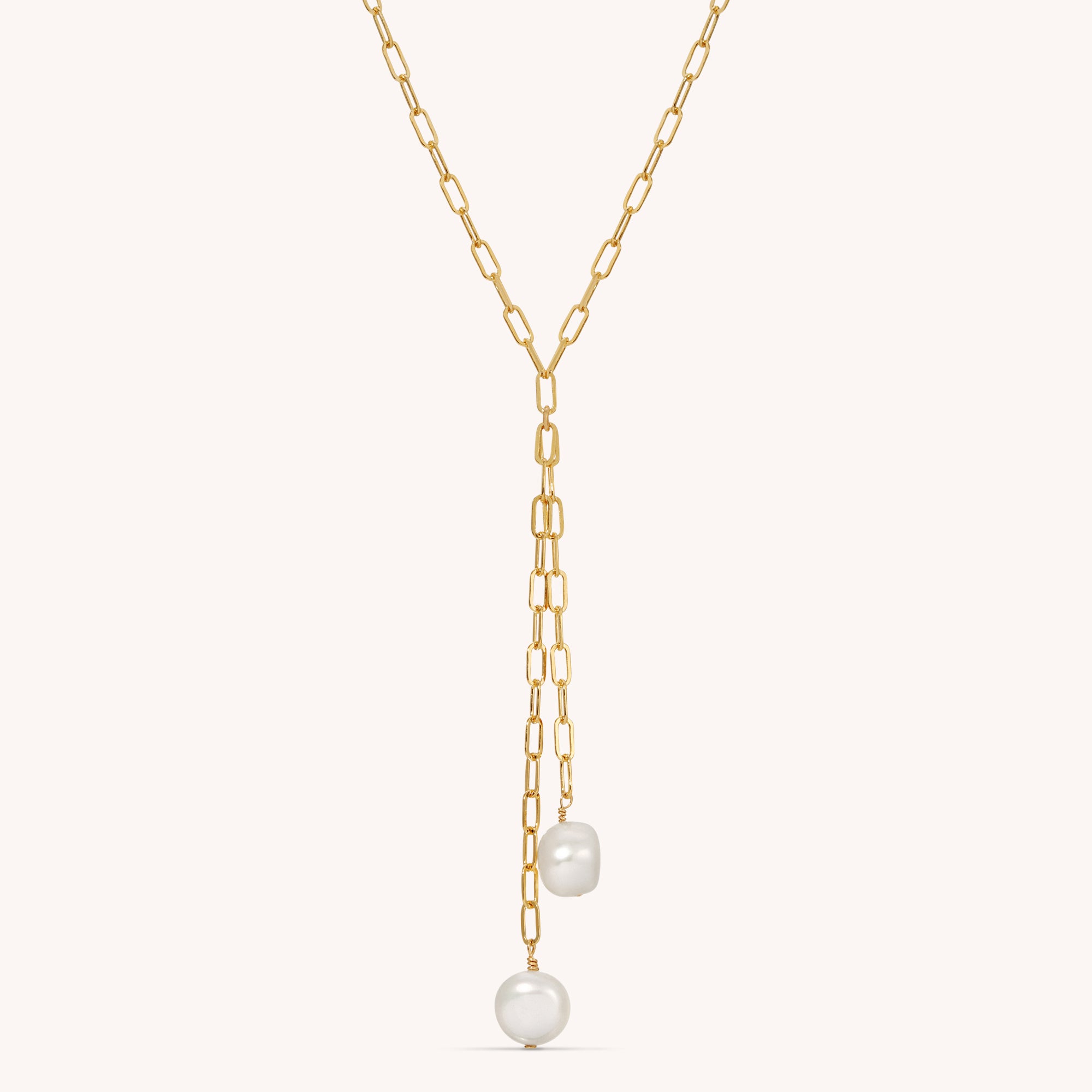 Pearl Lariat Necklace